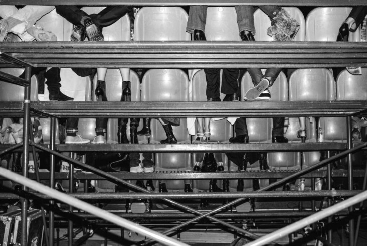 Fashion week bleachers