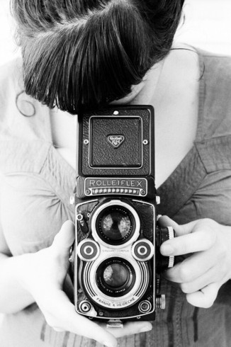 Lee with Rolleiflex