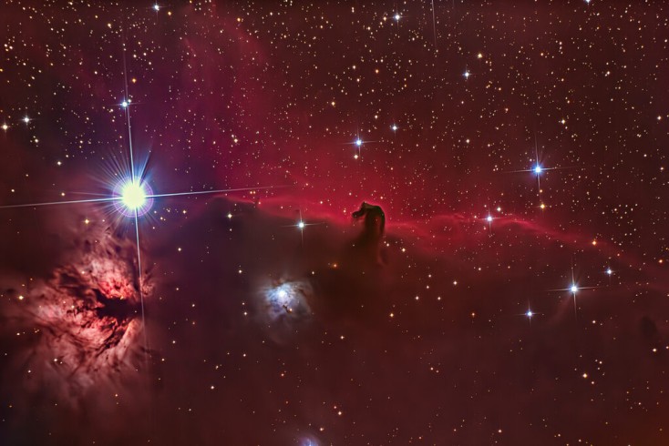 Horsehead and Flame Star Nebula