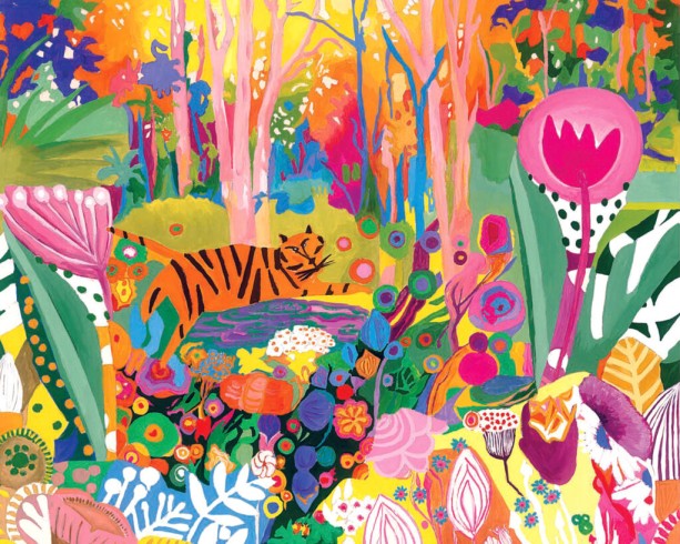 Scenery featuring a tiger