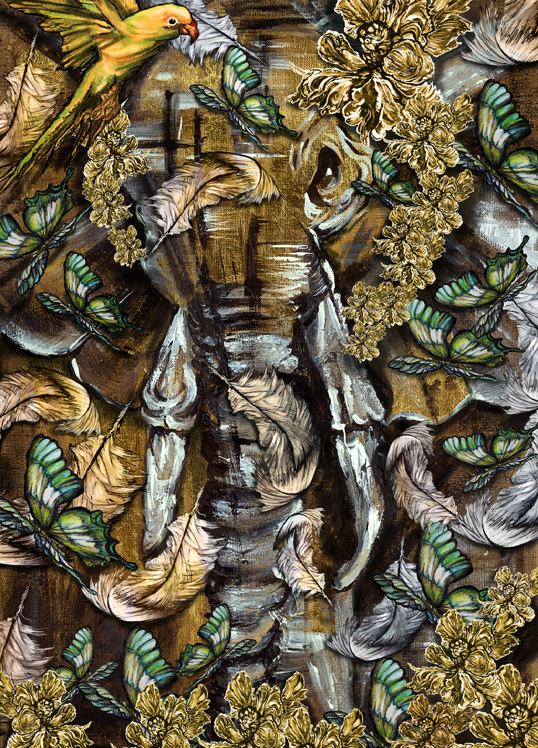 Elephant With Feathers