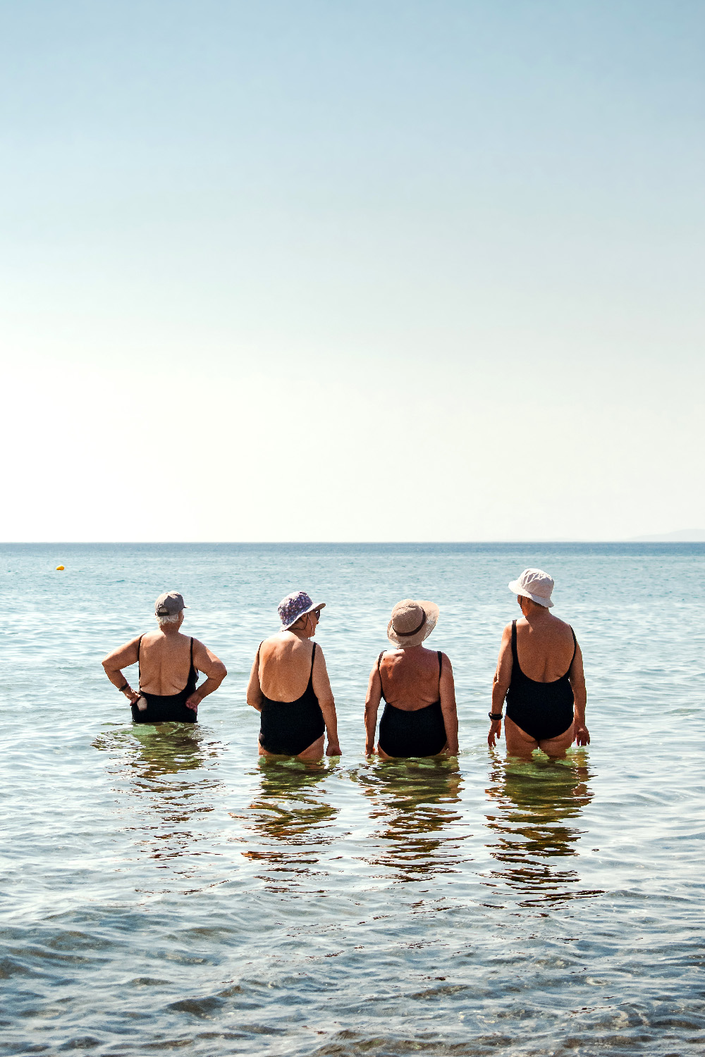 Girls in their summer clothes