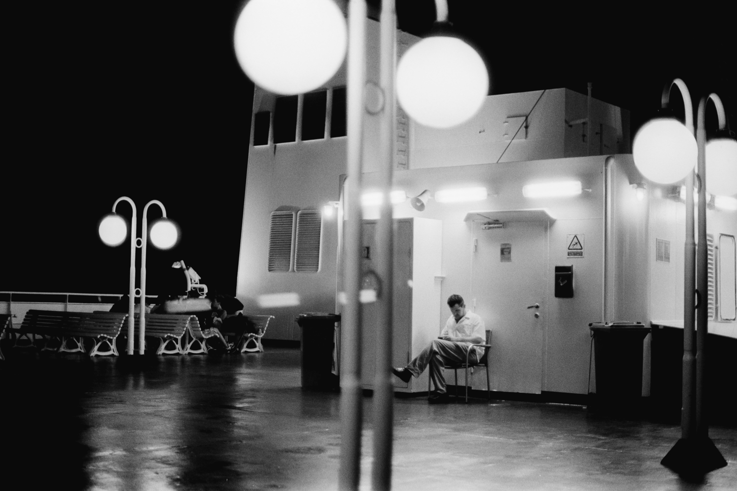 Boatdeck, middle of the night